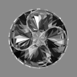 A collection of my best Gemstone Faceting Designs Volume 6 Quadruple Yin-Yang gem facet diagram